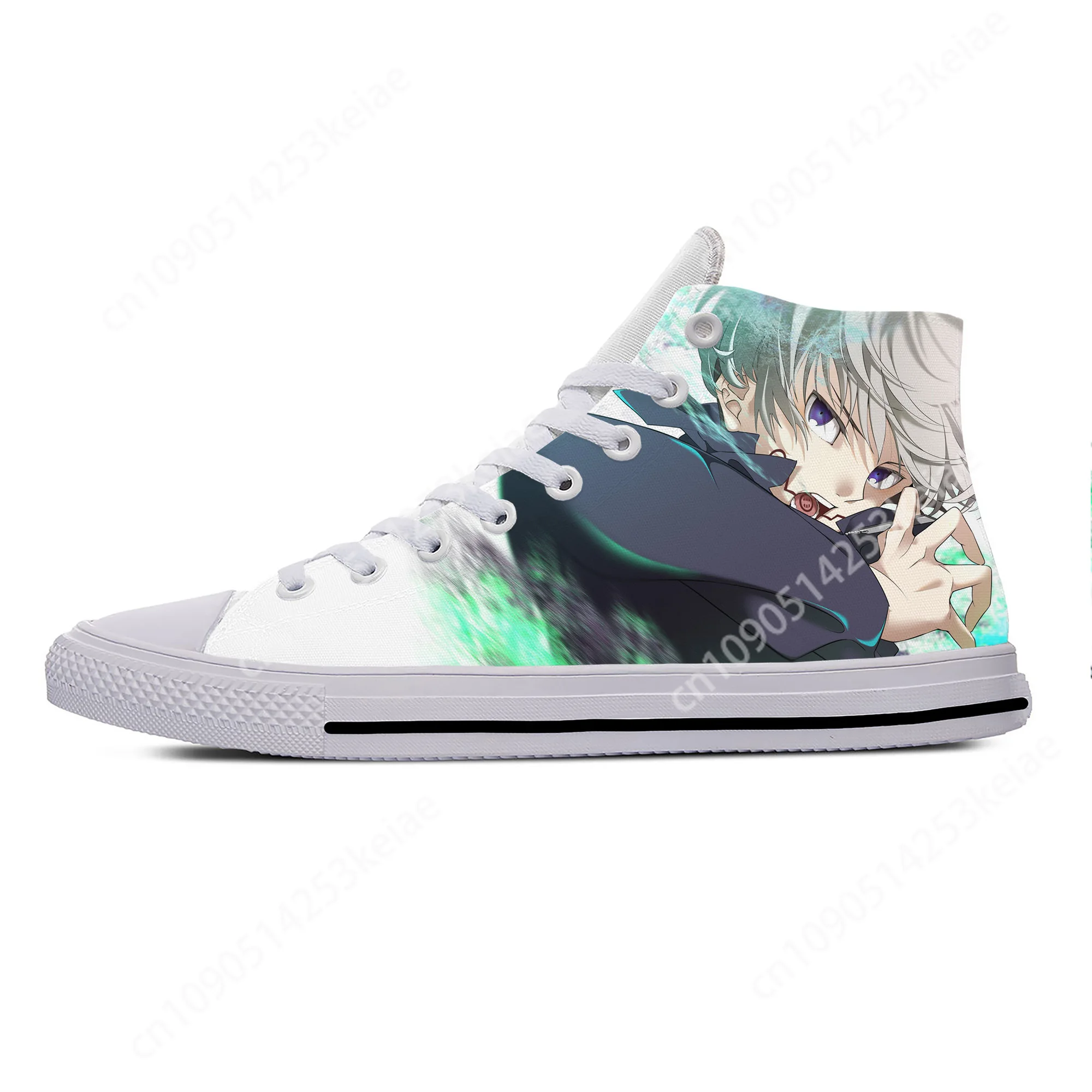 Anime Manga Cartoon Jujutsu Kaisen Inumaki Toge Casual Cloth Shoes High Top Lightweight Breathable 3D Print Men Women Sneakers