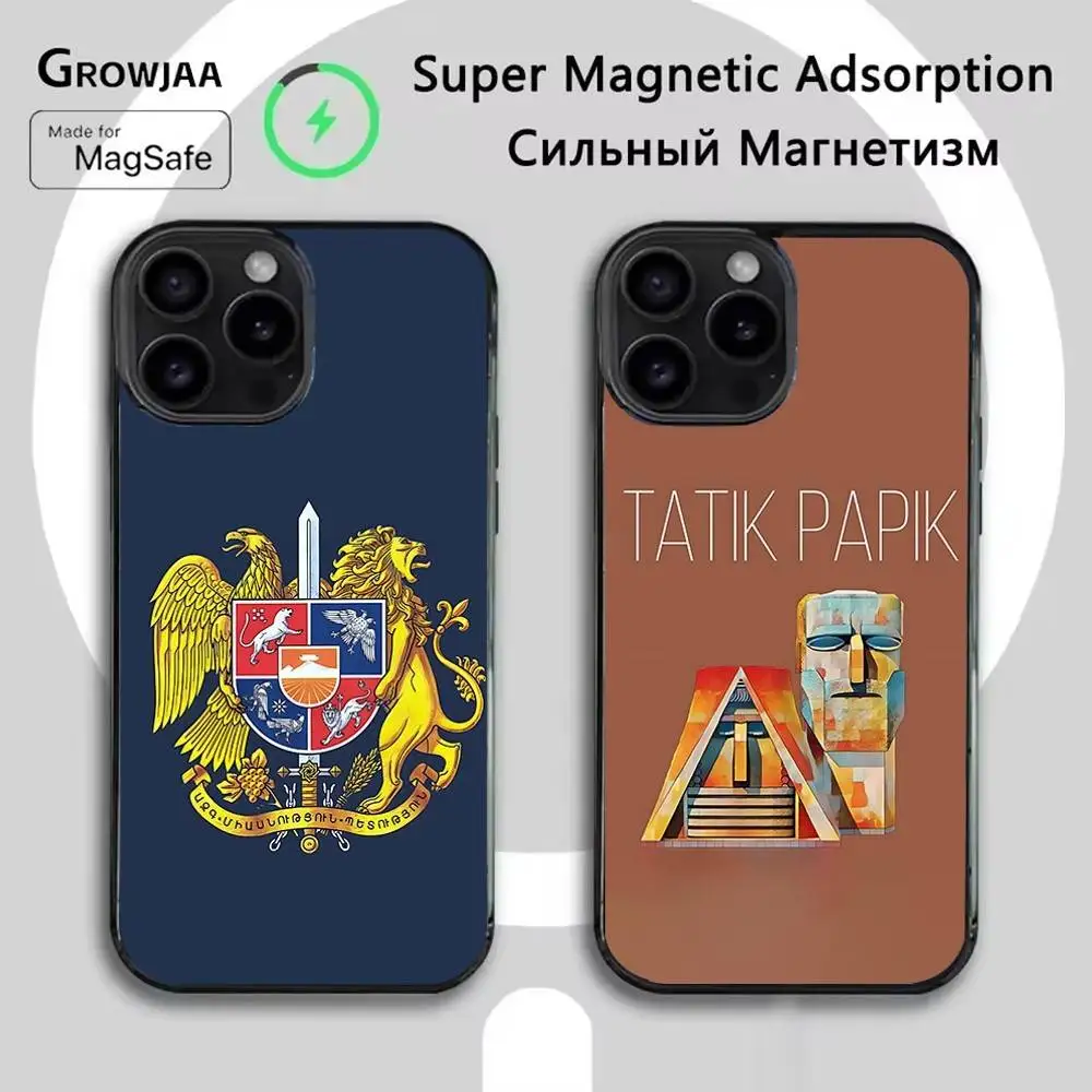 

Armenia Flag Passport ART Phone Case For iPhone 16e,16,15,14,13,12,11,Plus,Pro,Max,Mini Magsafe Magnetic Wireless Charging