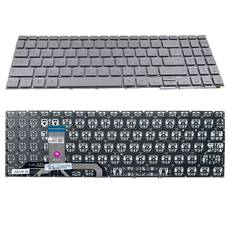XIN-Russian-US layout Laptop Keyboard For ASUS X1502 M1503Q X1502ZA X1502VA M1502Z X1603Z X1603ZA K6602Z Silver No Backlit