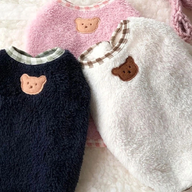 Fleece Dog Sweater Pet Autumn and Winter Clothes Bichon Schnauzer Warm Clothes Puppy Soft Winter Clothes Popular Dog Clothes