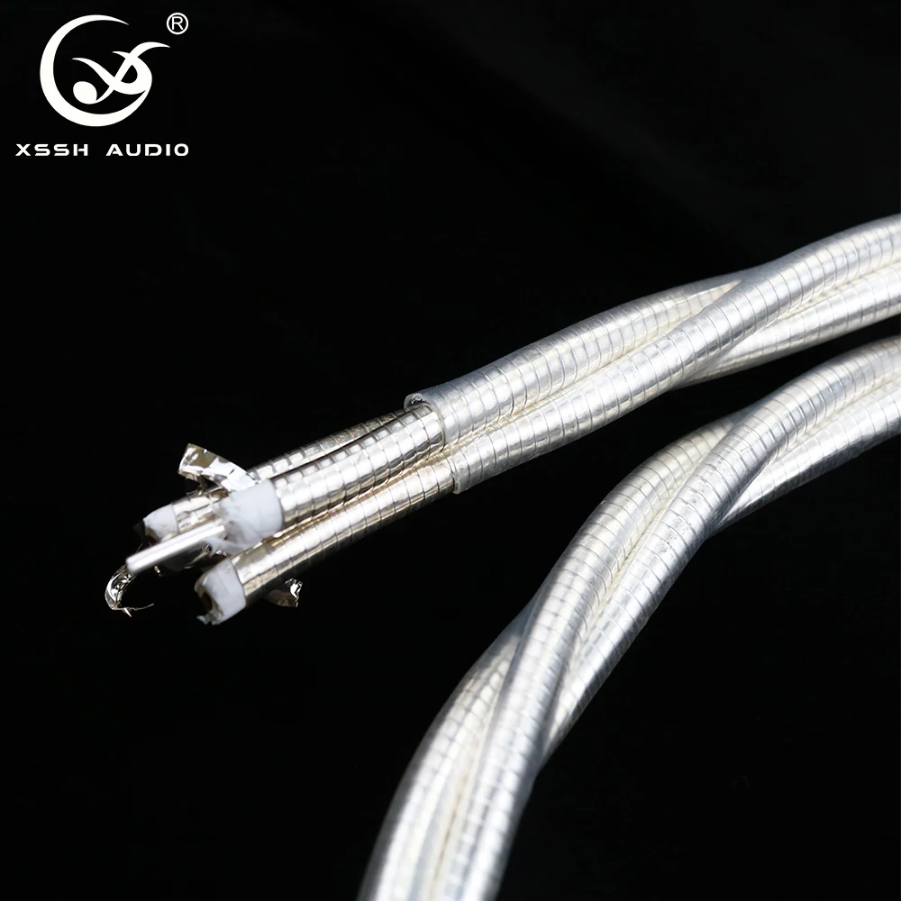 Audiophile Signal Cabls Wire Cord YIVO XSSH DIY OEM ODM High End 4 Core Plated Silver OD 6mm Extension HIFI RCA XLR Audio Cable