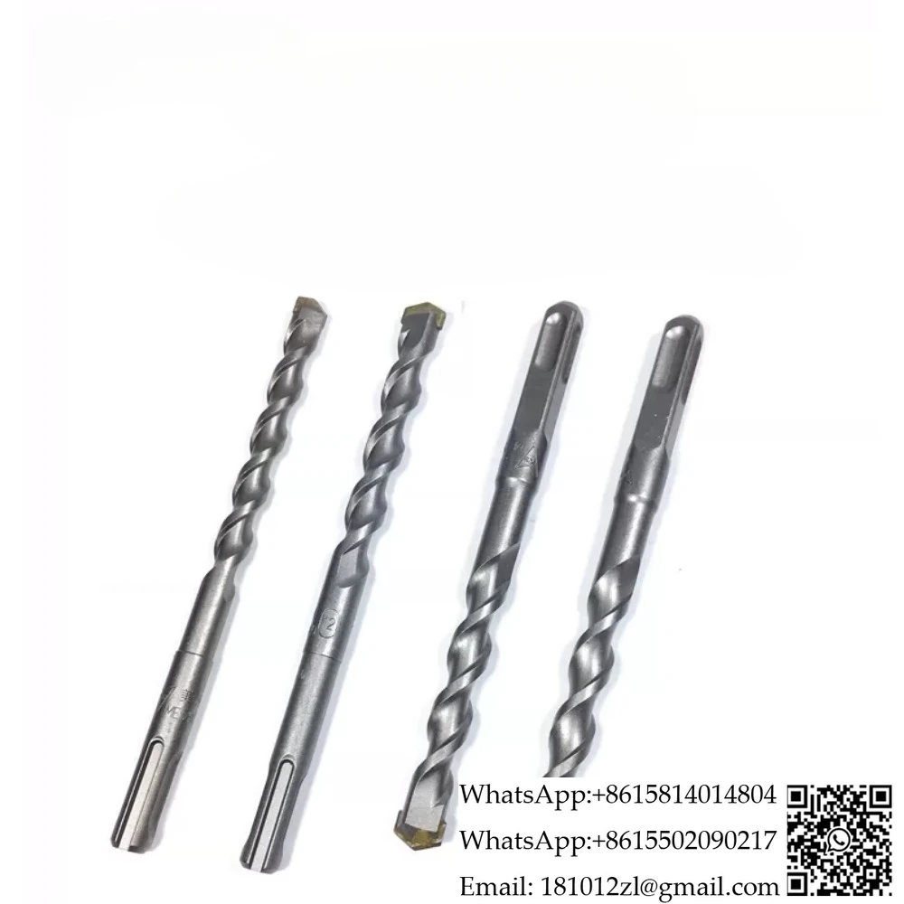 Electric hammer drill bit round handle round head square head impact drill bit through wall drill concrete construction