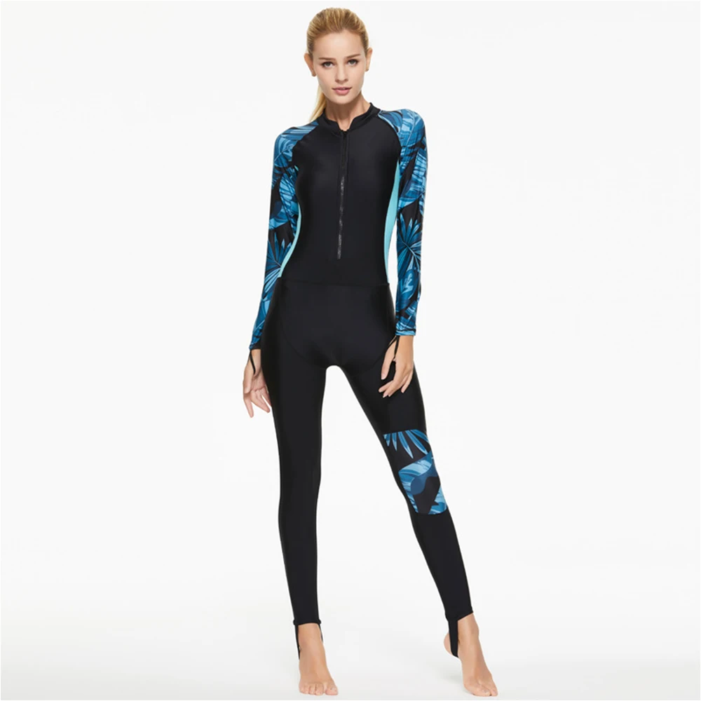 

Women Long Sleeve Wetsuit One-Piece Swimsuits Girls Surfing Clothes Snorkeling Kayaking Diving Suit Four seasons Water Sports