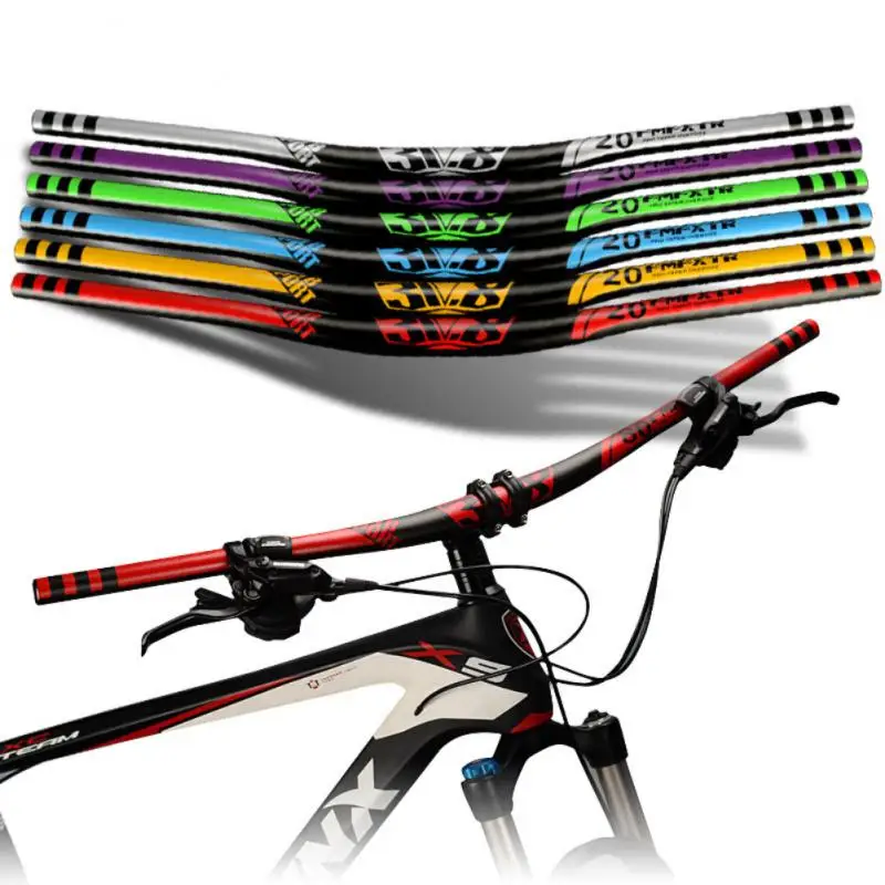 31.8mm Bike Handlebar 720mm 780mm Bicycle Ultra Long Bar Aluminum Alloy Riser Handlebar Mountain Bike Handle Bar Bicycle Parts