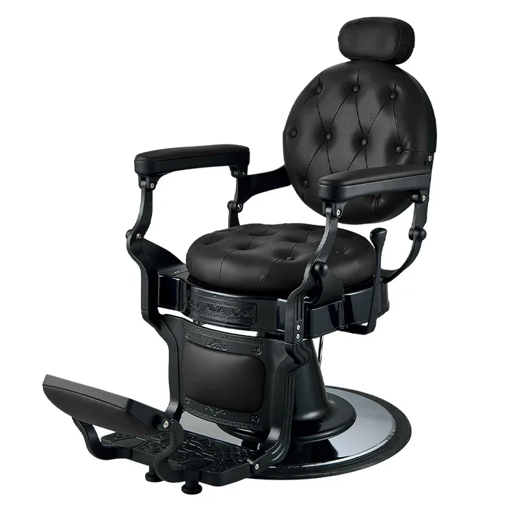 

High Quality Professional Black Barber Chair Wholesale Professional Hair Salon Hairdressing Chair for Salon