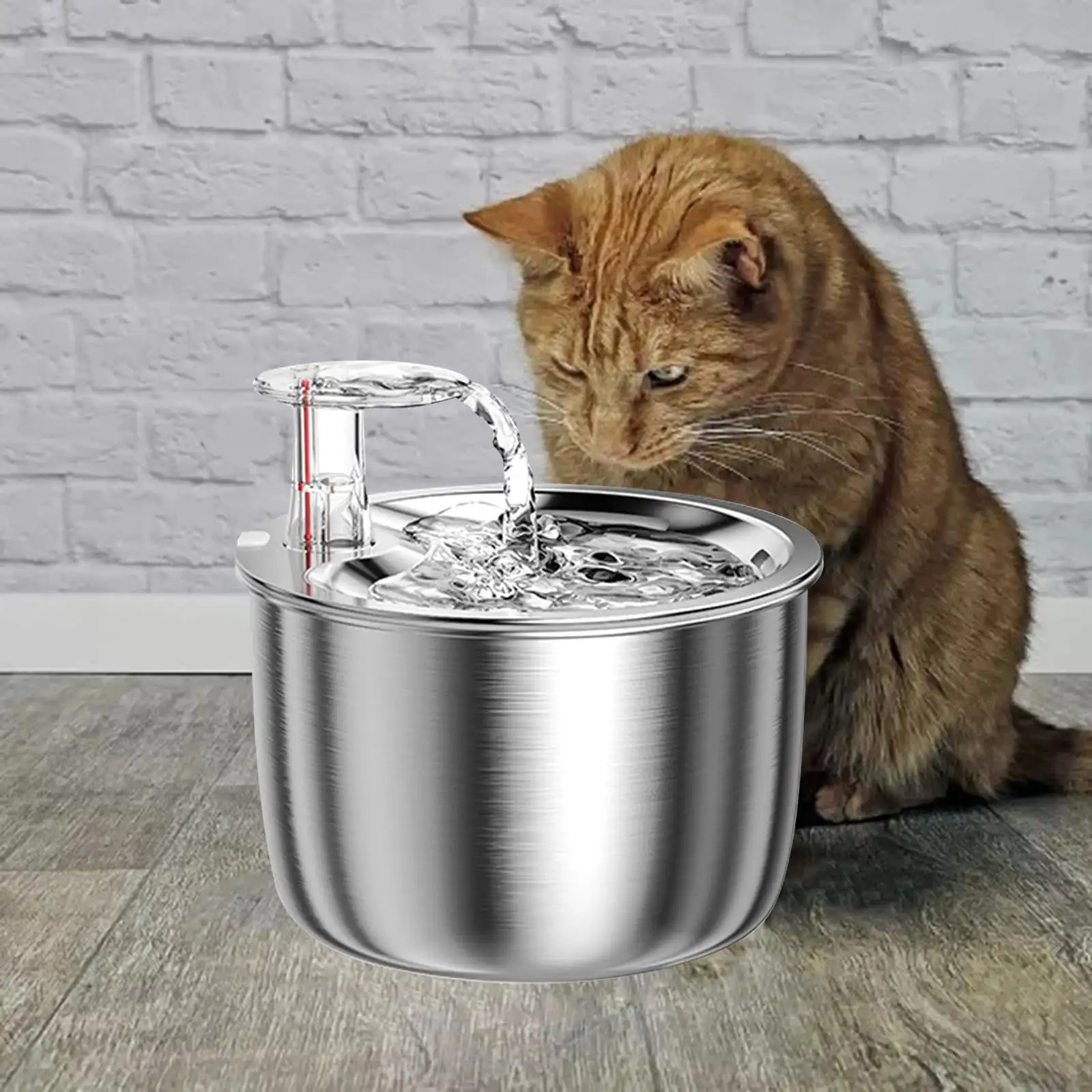 

Cat Water Fountain Automatic Sensor Pet Water Dispenser Cat Dog Drinking Fountain With Filters 304 Stainless Steel Cats Drinker