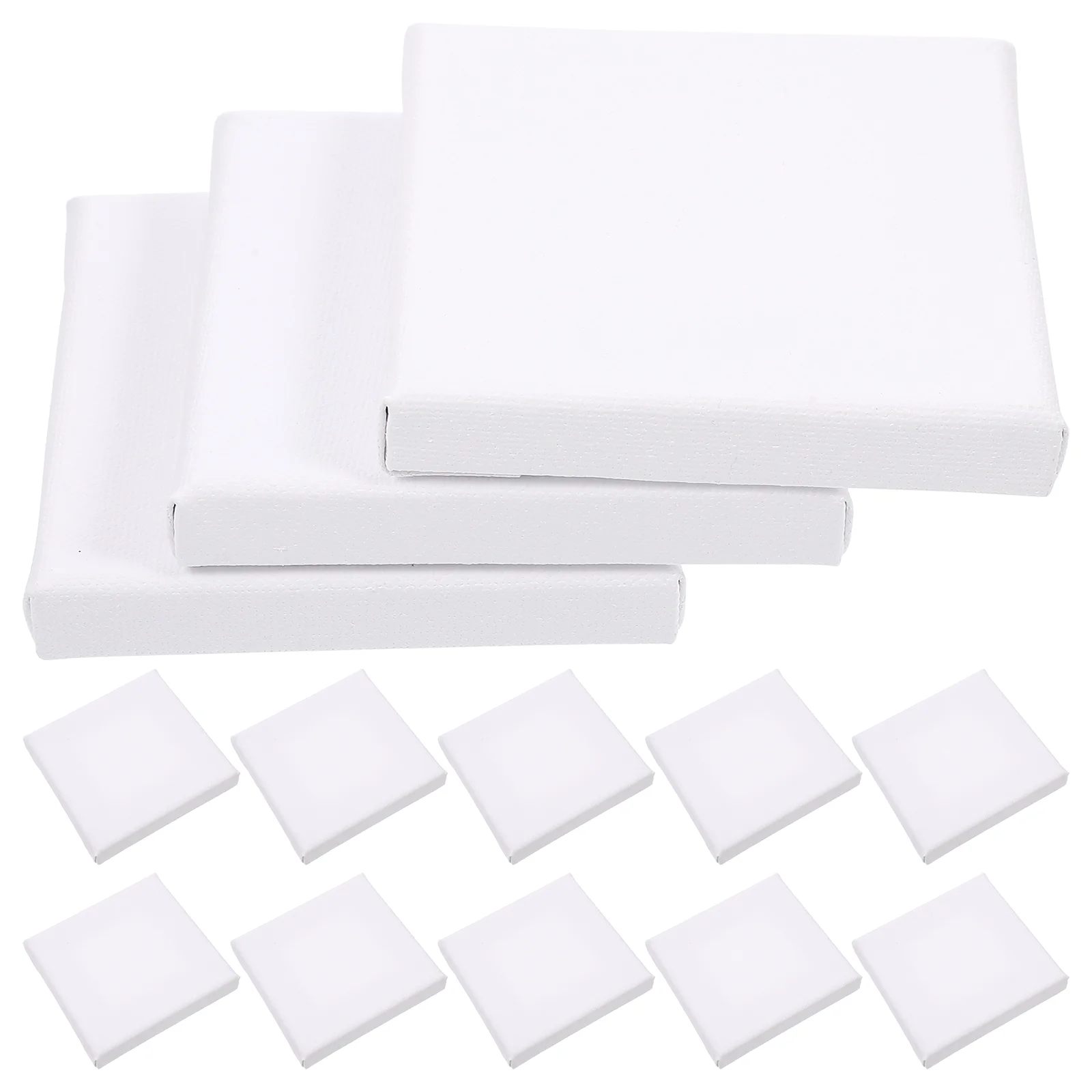 

12 Pcs Oil Paint Mini Canvas Frame Painting Tools Boards for Creative Frames Supply White