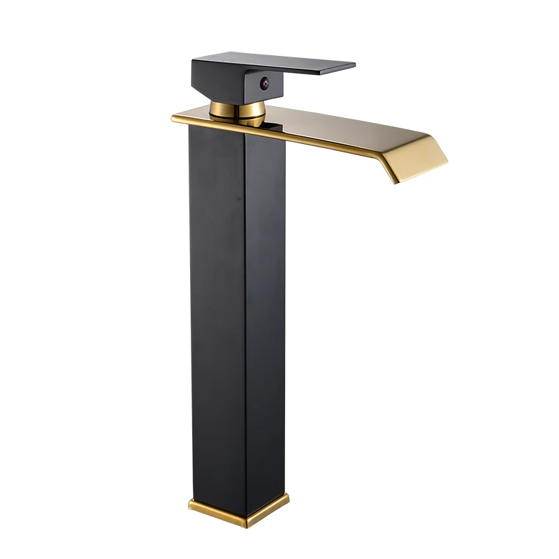 

Modern Style Brass square Bathroom Faucet