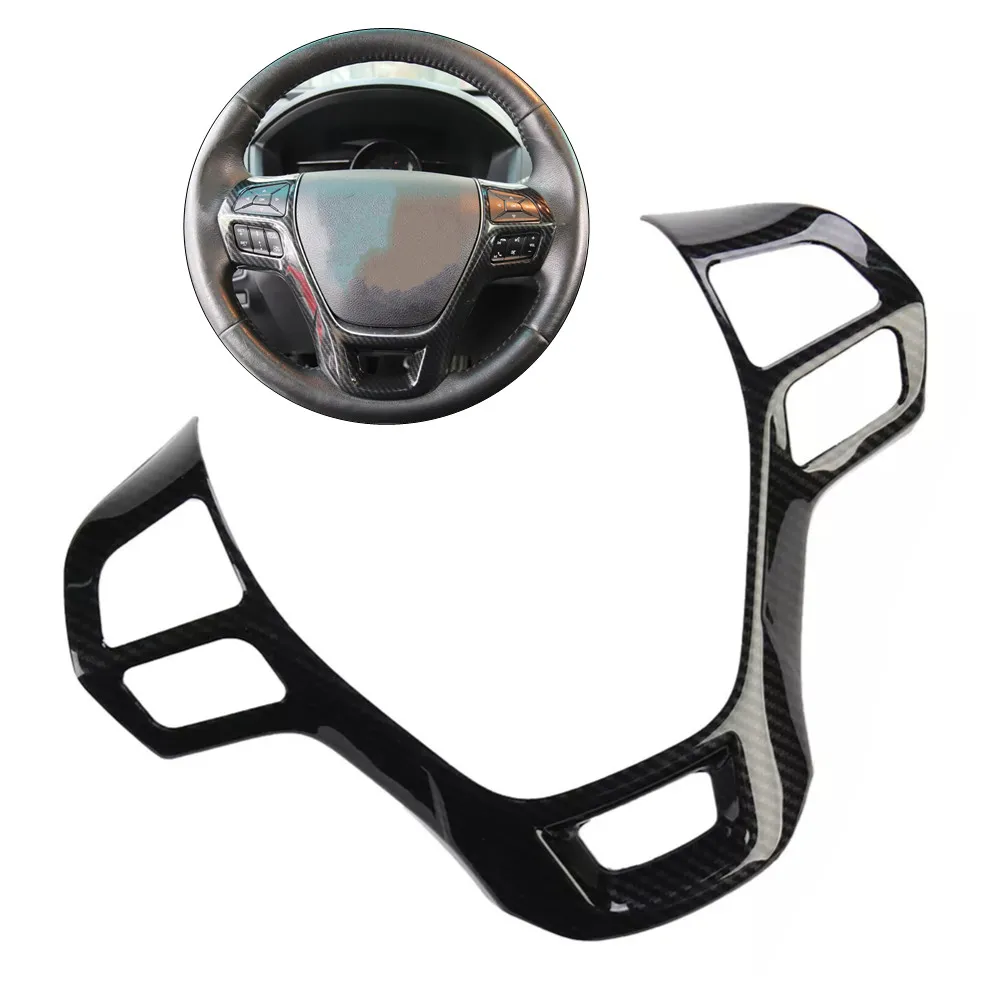 

For Ford Explorer 2016 2017 2018 Car Inner Steering Wheel Trim Cover Button Center Panel Sticker Molding Decor Accessories