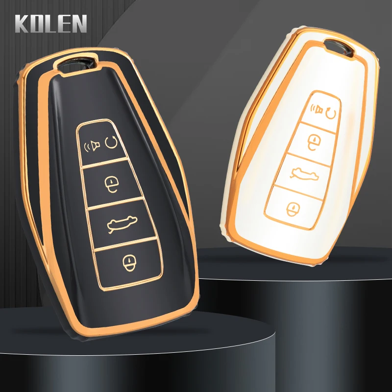 TPU Car Remote Key Case Cover Shell Fob For Geely Coolray X6 Geometry C Emgrand Kulrey Global Hawk GX7 Okavango Bag Accessories