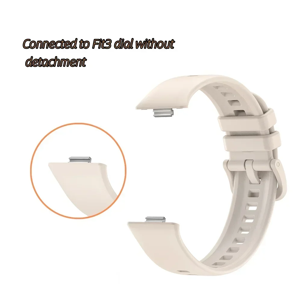 سوار سيليكون لساعة هواوي ، حزام رياضي مقاوم للماء ، إكسسوارات ساعة ذكية ، كوريا ، Fit3 ، Fit3