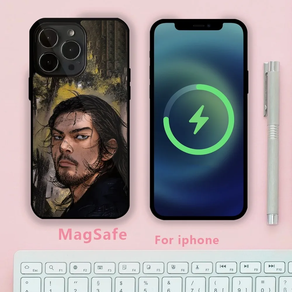 Vagabond-iPhone用の磁気ケース,15, 14, 13, 12 mini,pro max,その他