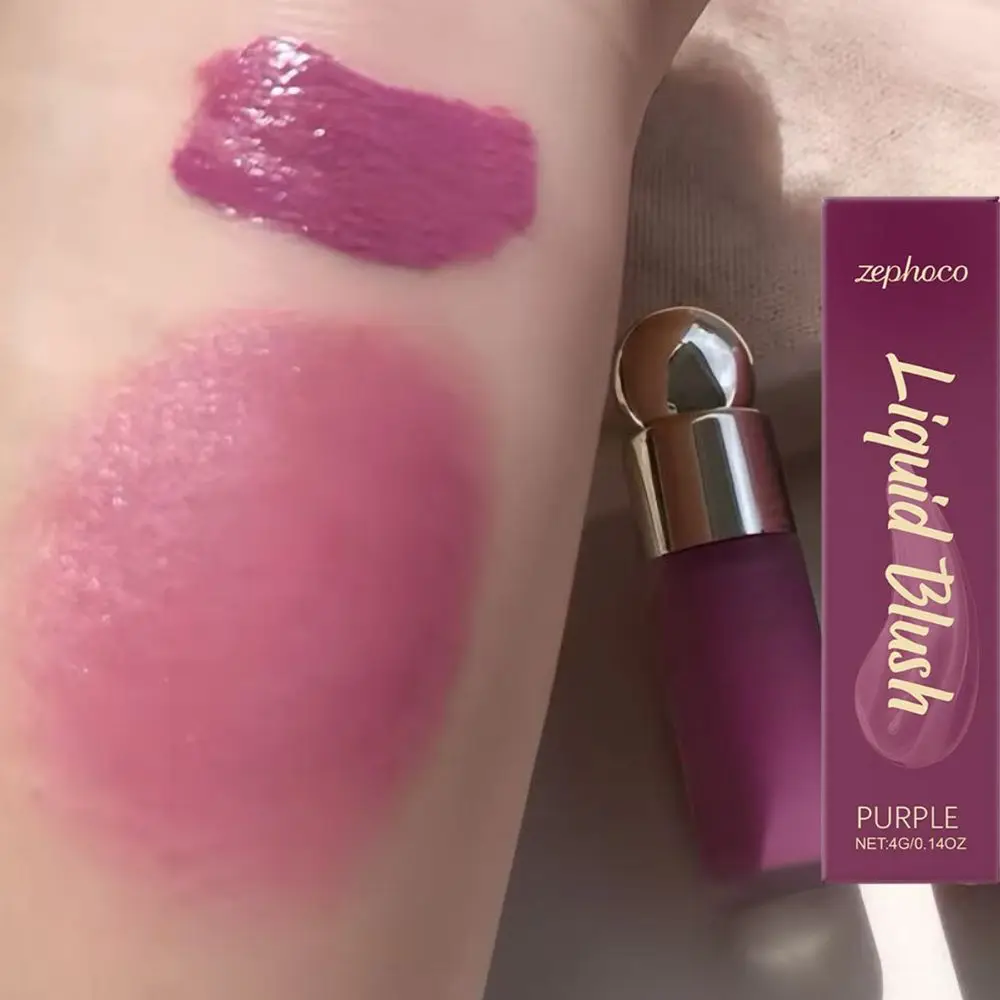 ゼフォコ リキッドパウダーブラッシャー パープルバイブス ラディアント 立体輪郭形成 デュアルユース リップ＆チーク 防水コスメ