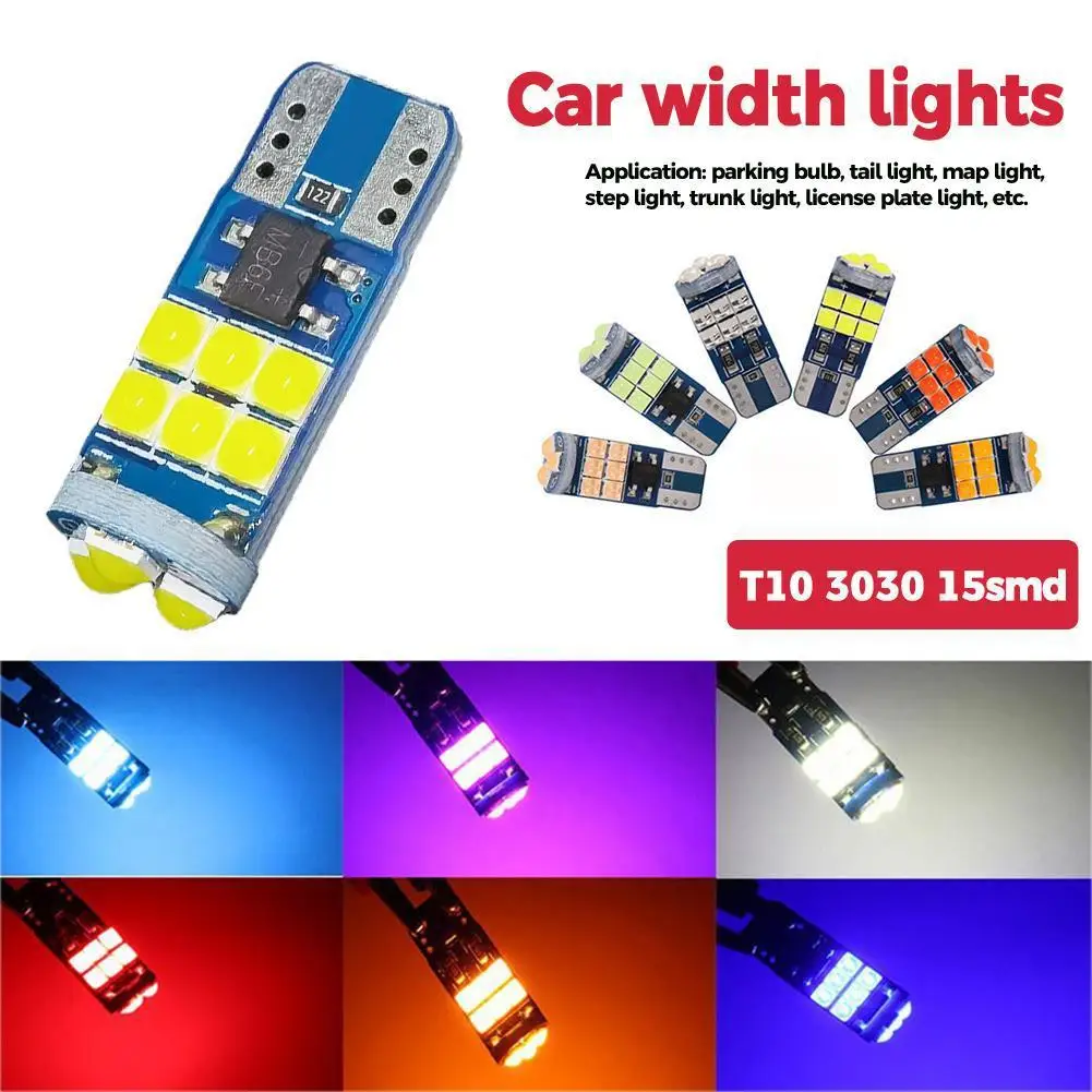 3030-15 Car Width Indicator Light T10 W5W Small Light Daytime Running Light Turn Signal Light Reading Light