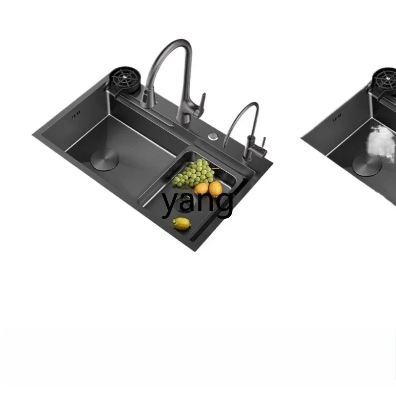 LHH， large single slot stainless steel sink kitchen household thickened vegetable sink