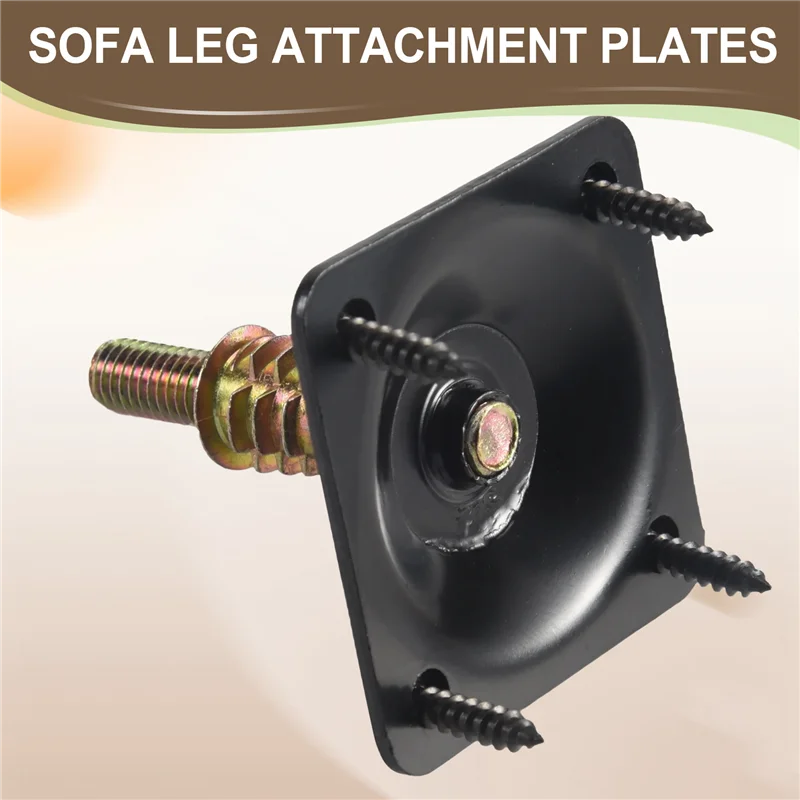 ABUP-4 قطعة/المجموعة الأثاث الساق تصاعد لوحات أريكة الساق مرفق لوحات M8 شماعات البراغي مسامير محولات لوحات معدنية قوس عدة