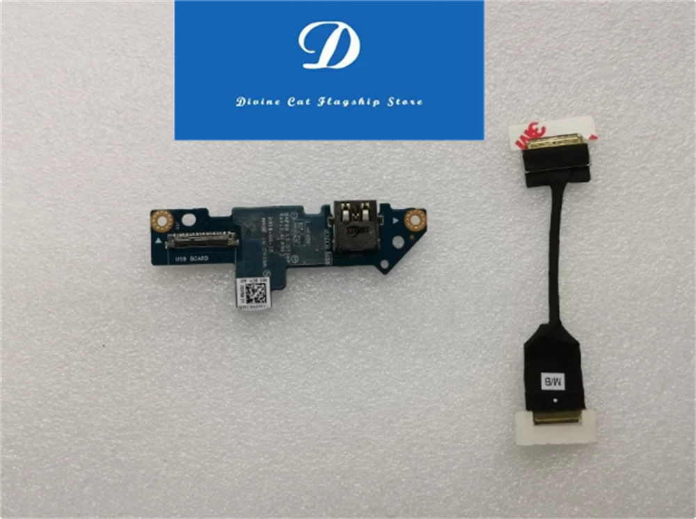 FOR Dell Alienware 17 R4 R5 LS-D759P 0G3PWR USB Interface Board with Cable