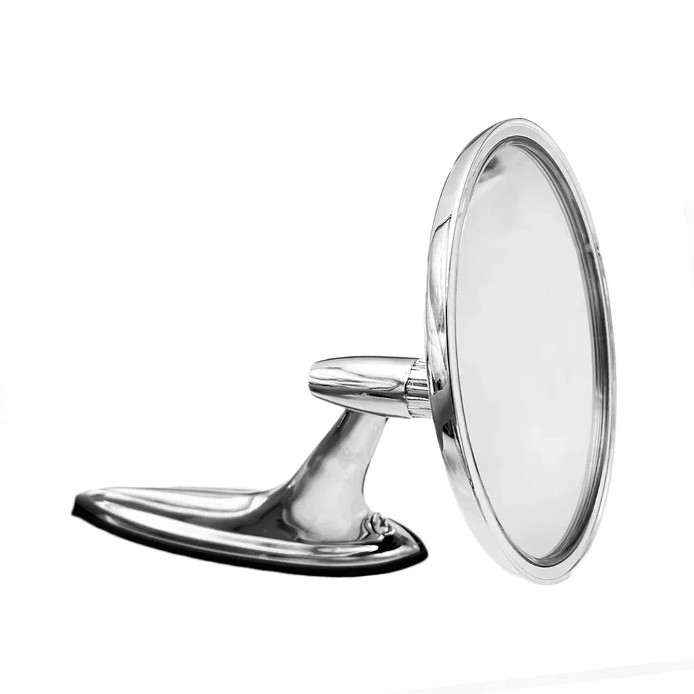 

Vintage Silver Classic Car Rearview Mirror Zinc Alloy Car Rearview Mirror Replacement Wing Mirror For Chevy