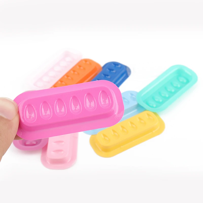 100 pcs Disposable Pvc Flower Holder Sticker Lash Glue Stand Adhesive Pallet For Eyelash Extension Glue Pads Makeup Tools