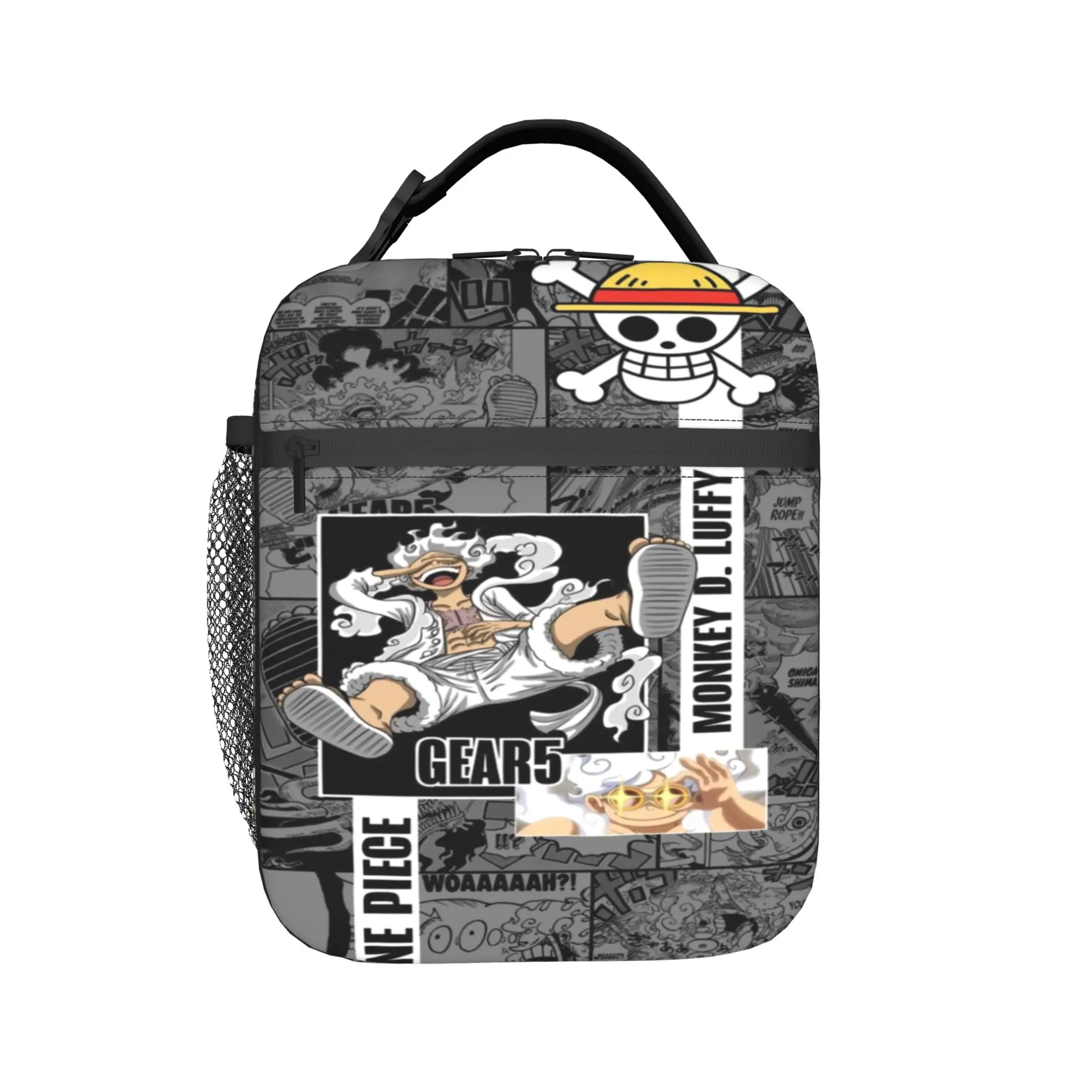 

luffys o-one-piece-e zoro Accessories Insulated Lunch Bag For Office Food Storage Bag Reusable Cooler Thermal Lunch Boxes