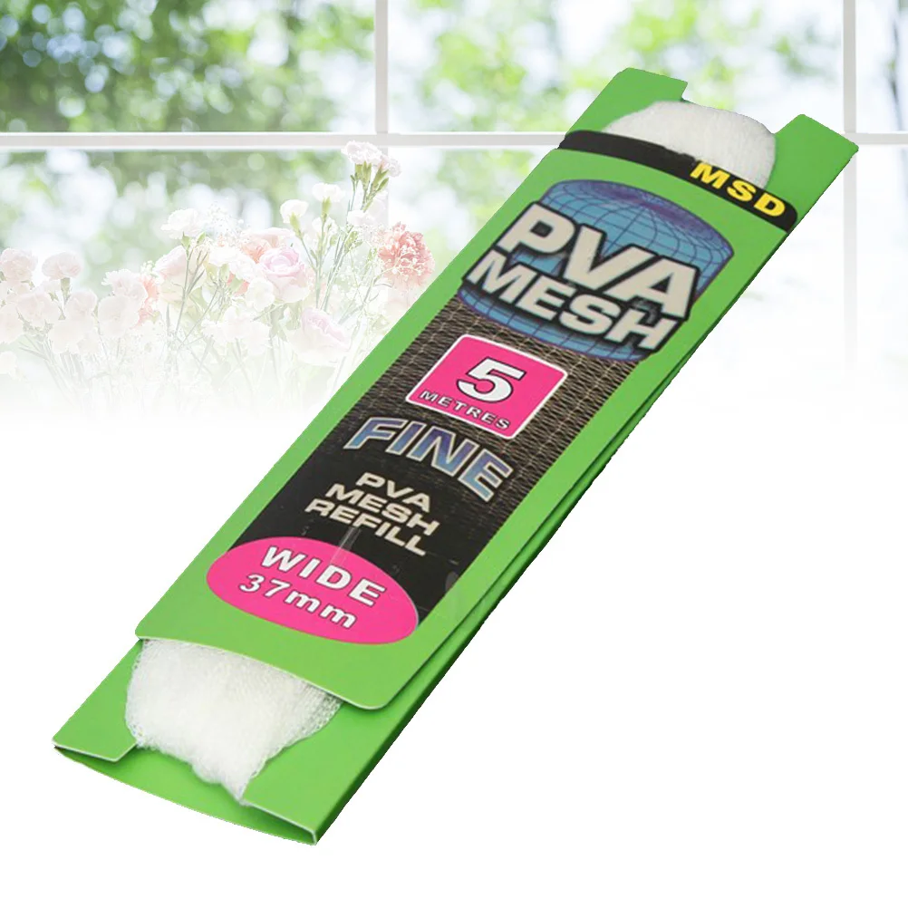 

Water Soluble Fishing Pva Mesh Net Bait Bags 2mm Aperture Dividable for Granular Pellet Baits Water Dissolving Tube Tackle