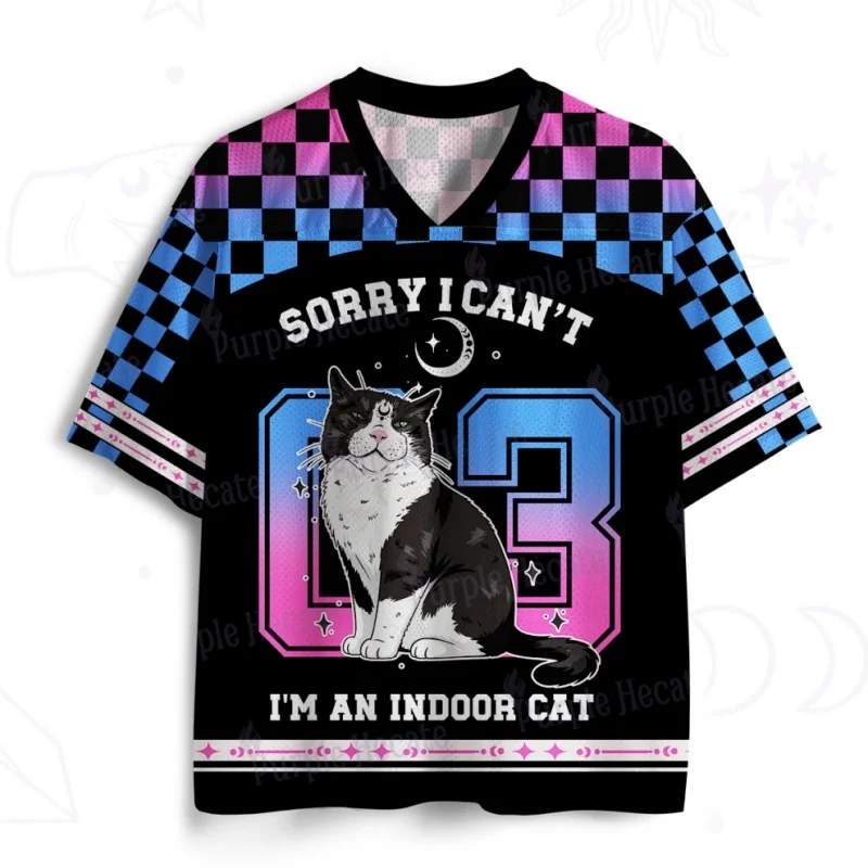 Cat Fun Pattern 3D V-neck Men's and Women's Same T-shirt Harajuku Casual Fashion Street Children's Size Up