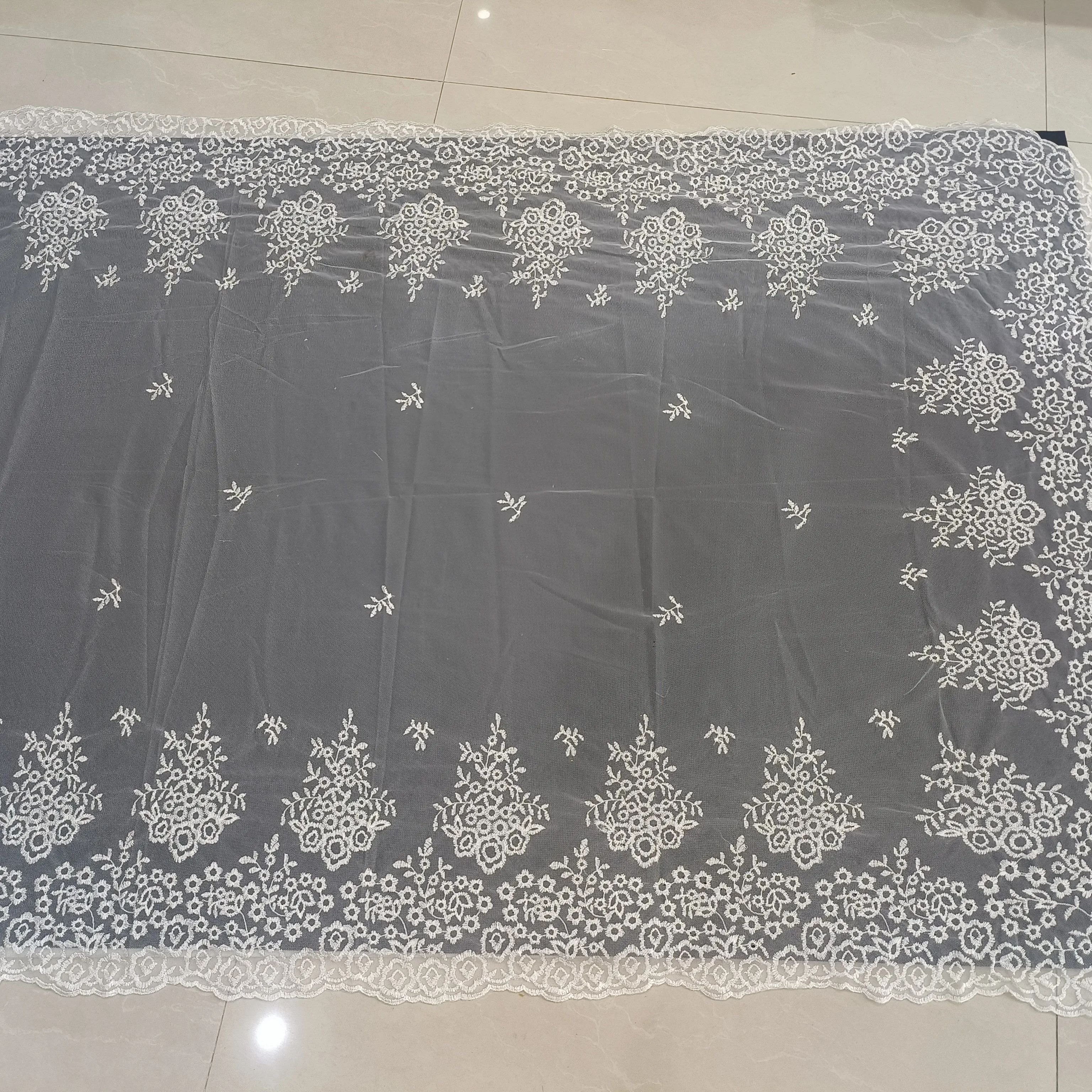 Large Size Spanish Style Lace Mantilla Rectangular Fallera Tablecloth Lace Blanket