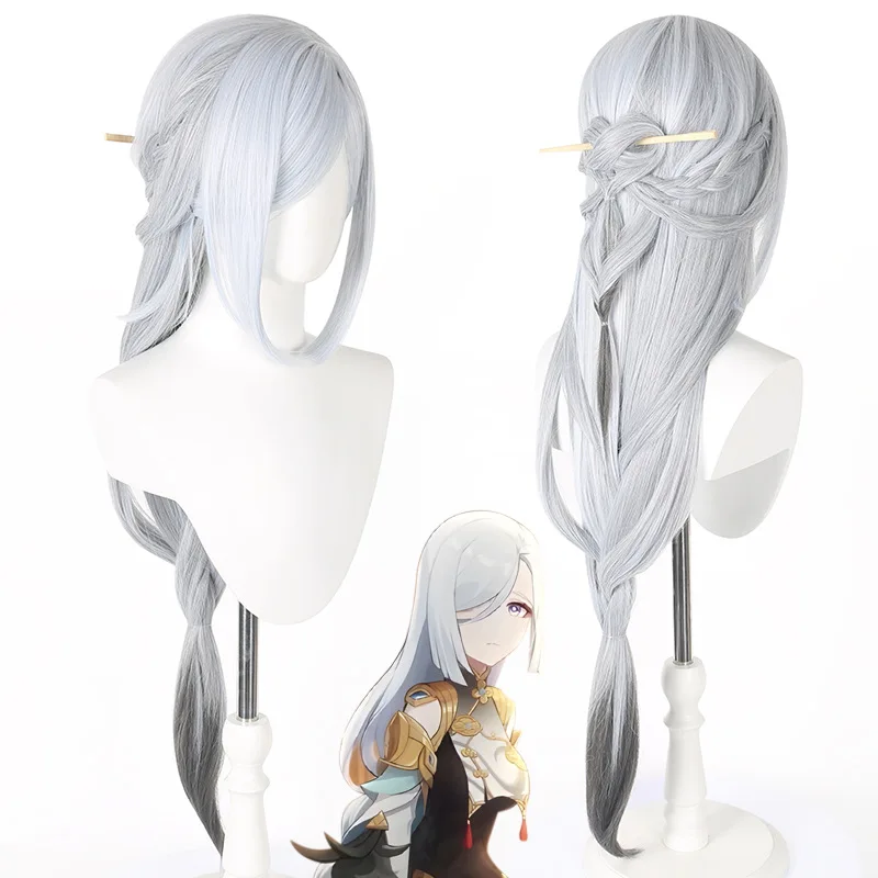 Nowa skórka/płaszcz na festiwal latarni: Ganyu - Xuan Yu Yao Fang Shen He Leng Hua You Lu Xing Qiu Yu Hua Zhu Shen peruka do cosplayu