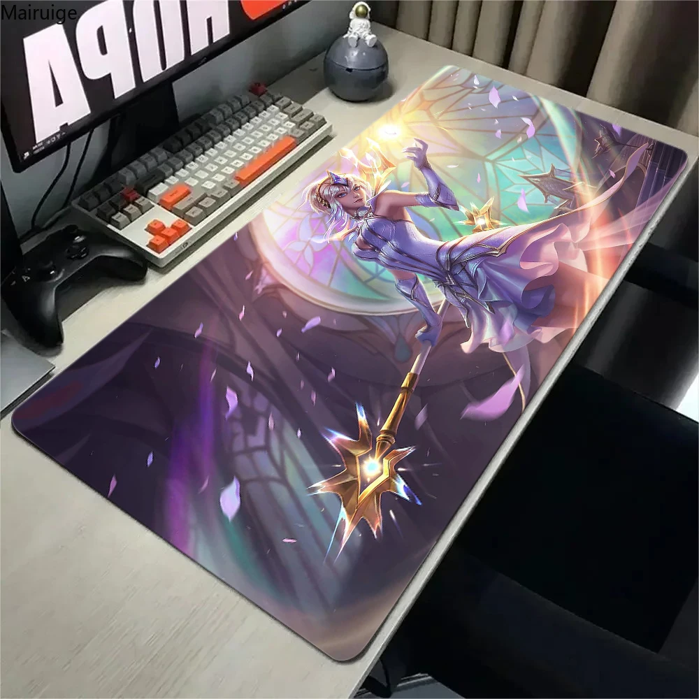 

900x400MM New League of Legends Lux Game HD Mouse Pad Game Accessories Keyboard Desk Mat XL XXL Suitable for gamers office games