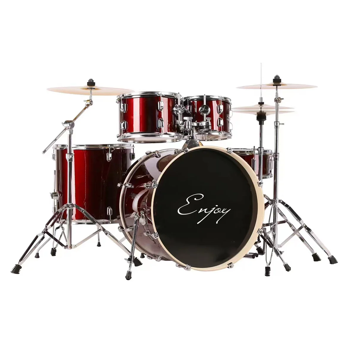 Hot Sale Enjoy Professional Drum Cymbals Set Music Instrument Adult Drum Sets Kit