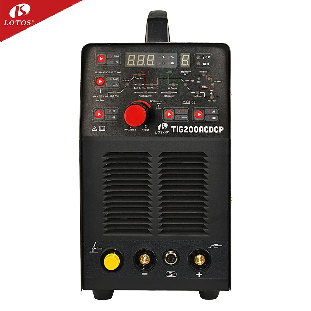 Lotos ac dc tig welder 200a 110v 220v portable aluminum tig mma pulse inverter acdc tig welding machine