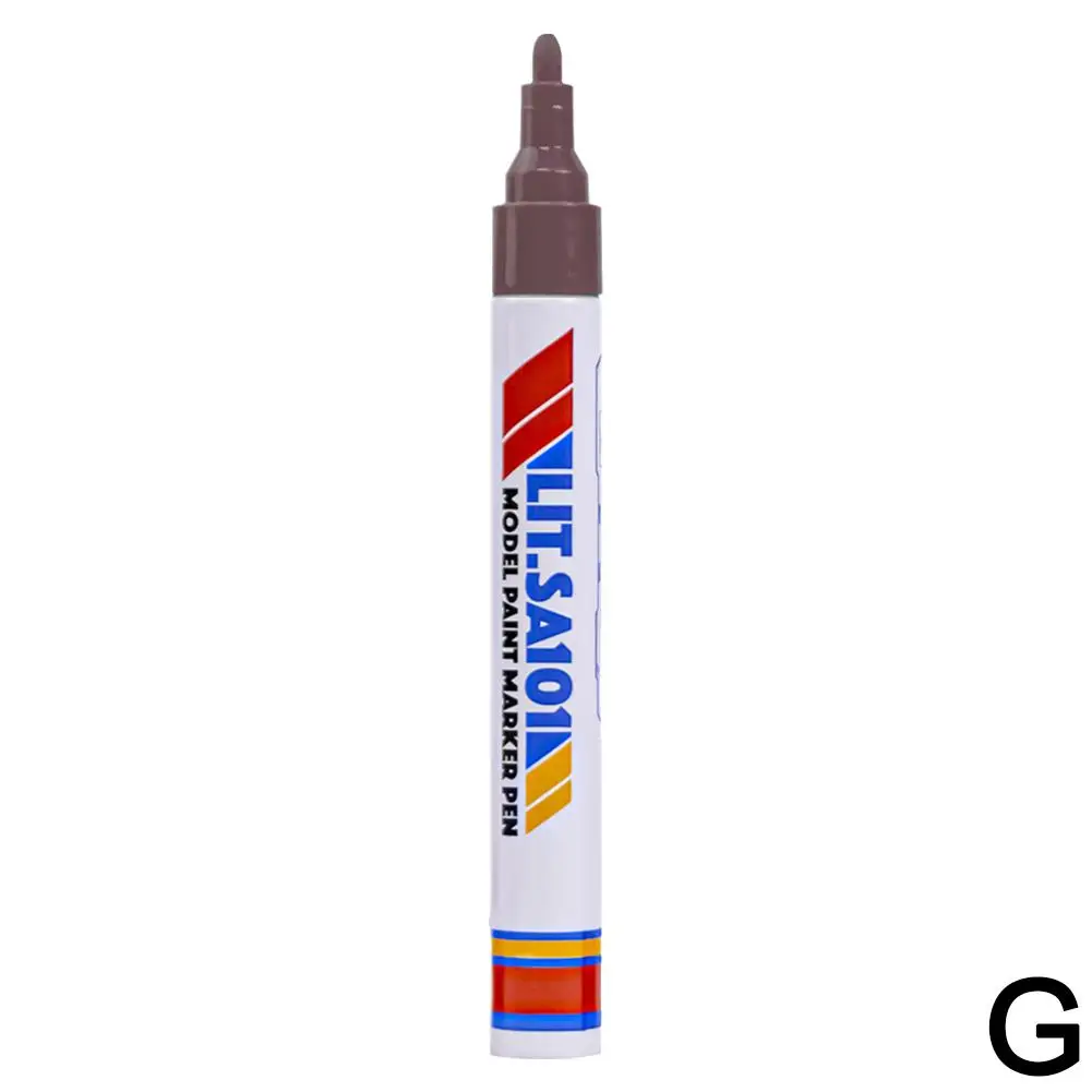 1szt White Waterproof Cars Wheel Tire Oily Mark Pen Rubber Up Cd Permanent Touch Marker Auto Paint Pen Graffiti Tire Metal P L2K0