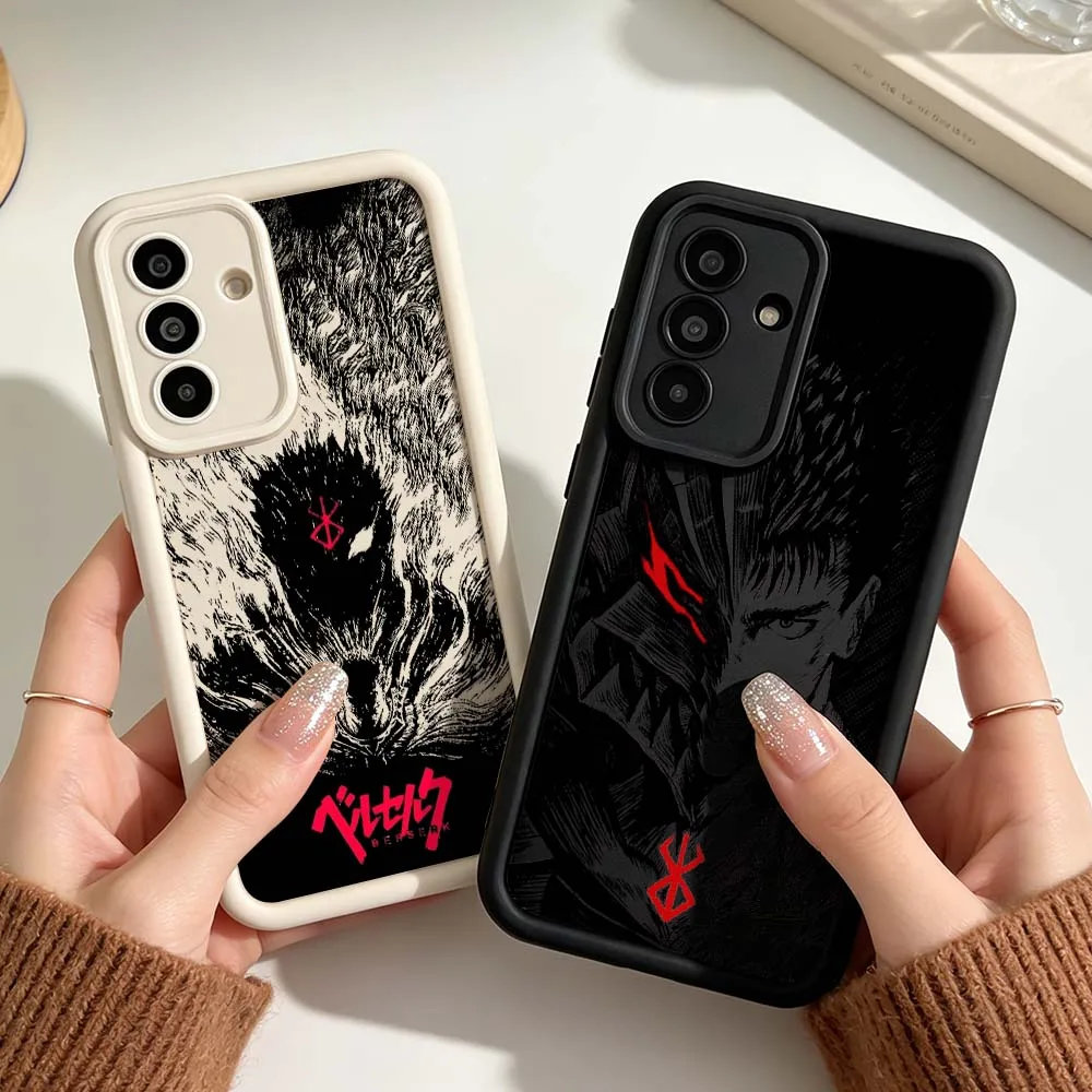 

Anime Luxury Berserk Logo Art Phone Case For Samsung A03 A04 A05 A06 A07 A24 A23 A22 A21s A17 A16 A15 A14 A13 A12 5G Eye Ladder