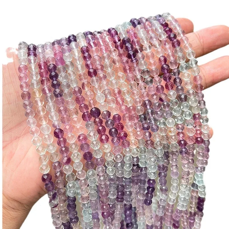

Shinzue Jewelry Faceted Natural Fluorite Multi-Layer Gradient Purple Fashion High-End Bestie Women's Bracelet Wholesal