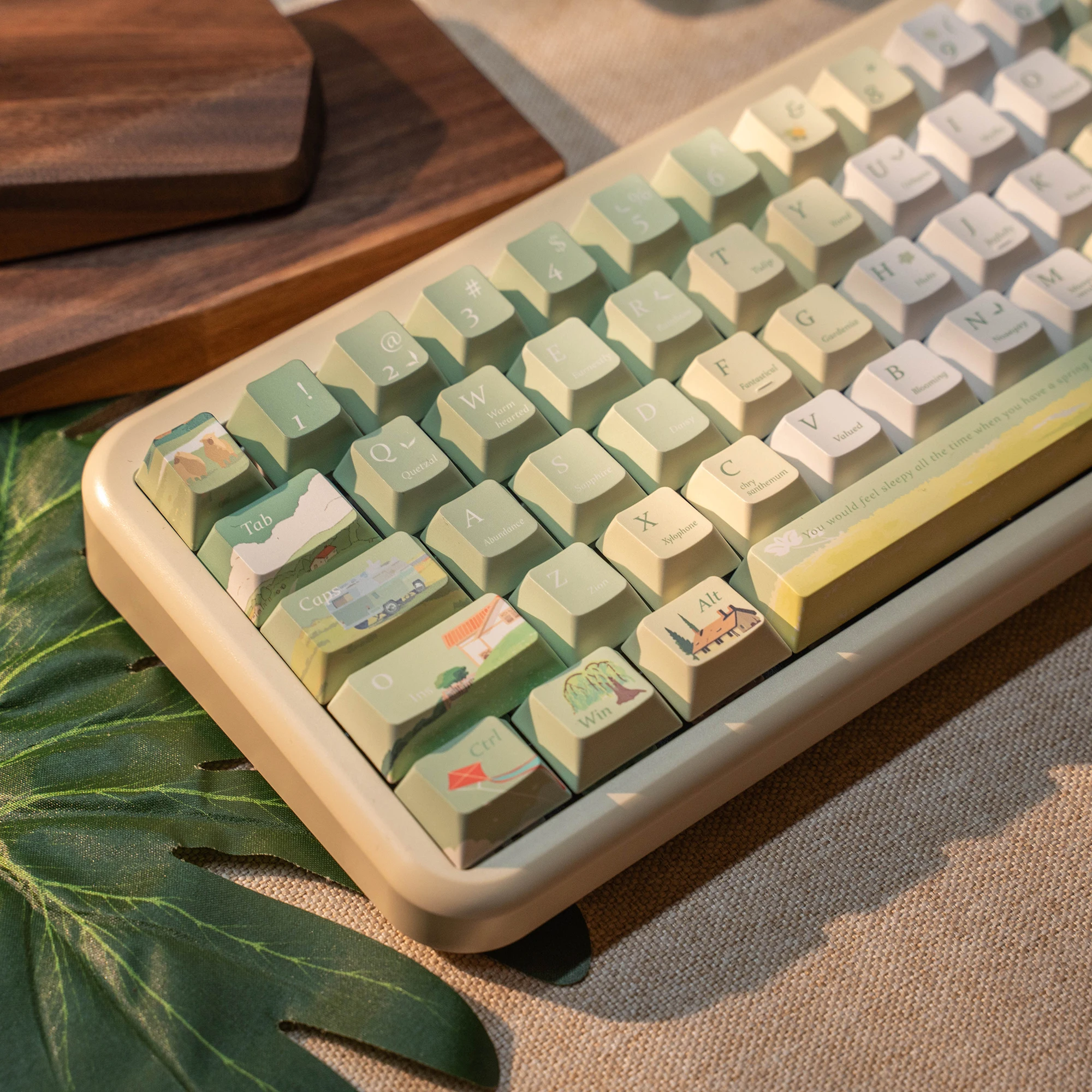 

Mechanical keyboard keycaps, all five-sided sublimation