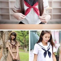 Jk Uniform Tie Solid Color Detachable Collar Japan Jk seifuku Accessories DXAA