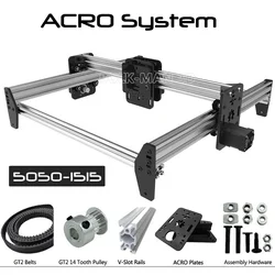 Máquina de sistema ACRO accionado por correa de precisión 3D BulkMan, Kit mecánico, grabador de tallado láser con motores paso a paso Nema17, 20% de descuento