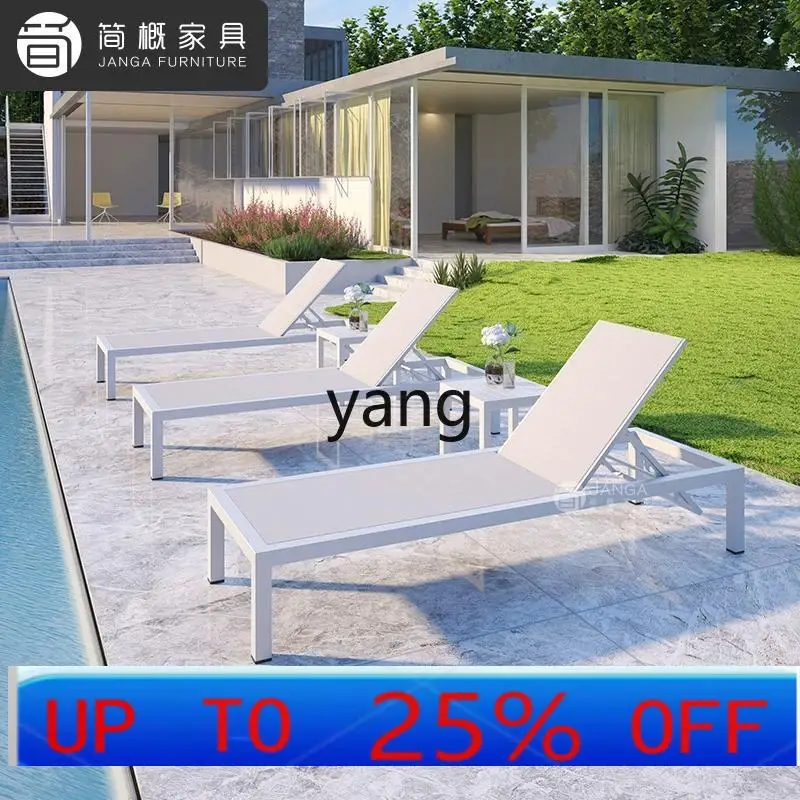 

LMM Outdoor Courtyard Chaise Lounge Villa Garden Swimming Pool Beach Chairs Leisure Outdoor