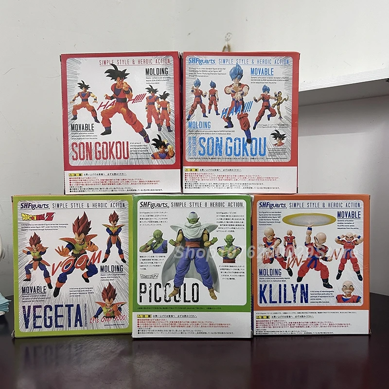 سلسلة كرة التنين SHF لشخصية الحركة ، الشعر الأزرق ، سون جوكو ، جيرين ، ماجين بو ، أندرويد ، سوبر سايان ، بولي كلوريد الفينيل ، لعبة ديكور المكتب