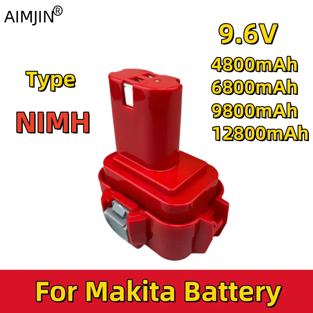 

9.6V 4800/6800/9800/12800mAh For Makita Ni MH Rechargeable Batteries Power Tools PA12 1220 1222 1235 1233S