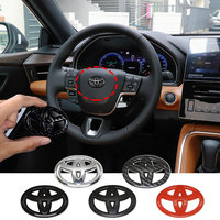 Car Steering Wheel Decorative Sticker Badge Cover For Toyota RAV4 Corolla Camry Frontier Supra C-HR Hilux Wildlander Prado Crown
