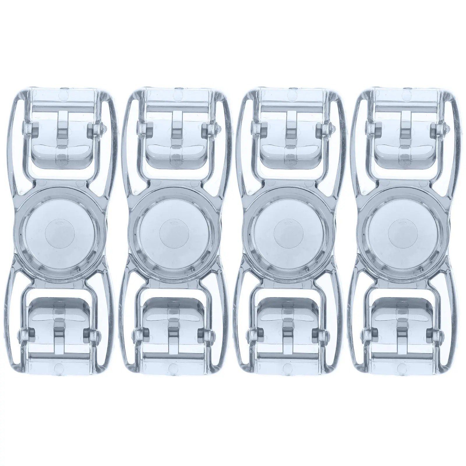 4Pcs Swim Goggles Buckles Universal Plastic Clip-on Secure Lock for Swimming Glasses Strap Button Black Accessory