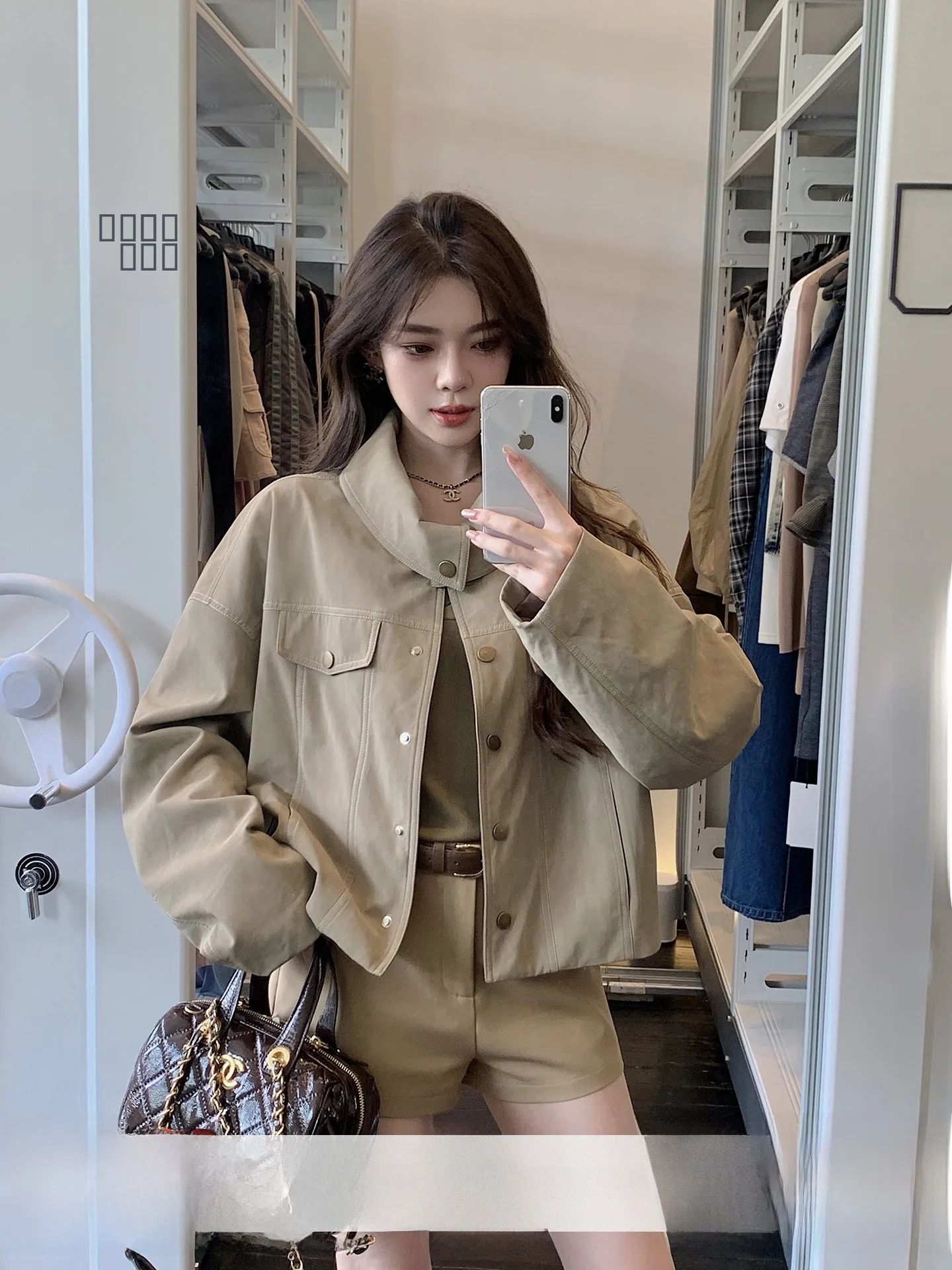 

i Retro Motorcycle Sle Suede Jaet Women's Loose Lapel Spring New Design Loose Fit ort Coat by Qi Rui Ya