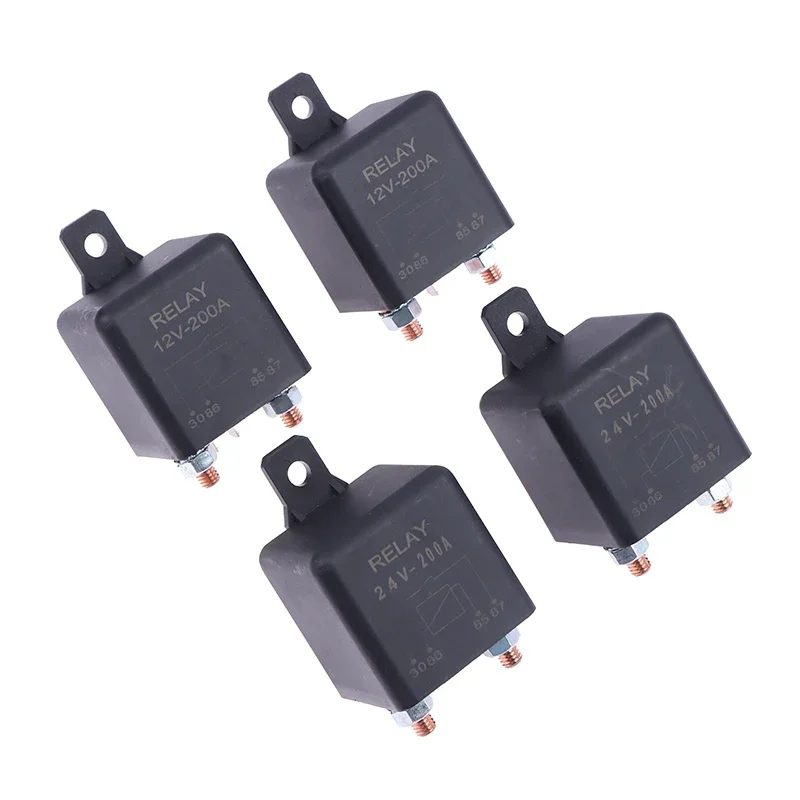 

Car Battery Separator Coupler Power Switches 4Pin Dual Battery Isolator Relay 200A 12V 24V Battery Circuit Cutter
