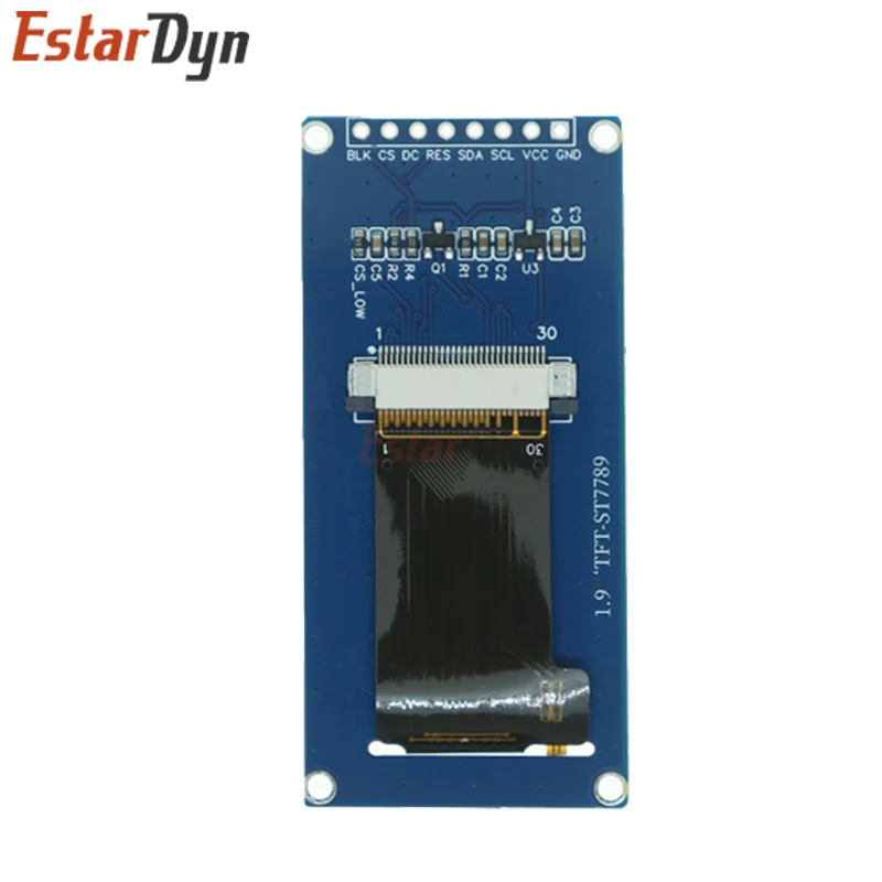 Imagem -02 - Ips Full Angle Tft Display Screen Lcd Color Display Module Spi Serial Port Alta Definição 170x320 St7789 ic 19