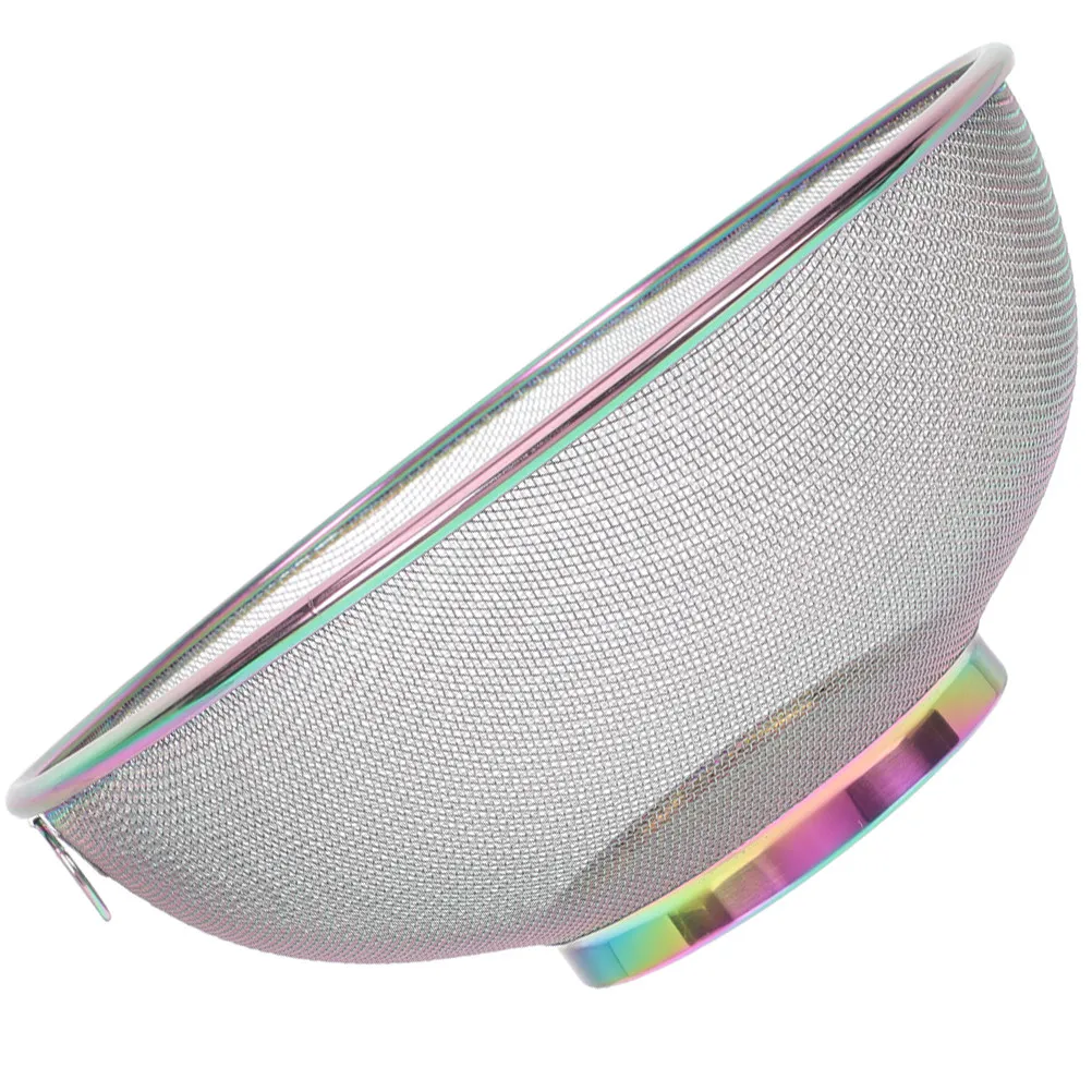 Premium Stainless Steel Rice Strainer Fine Mesh Colander for Soybean Milk Coffee Filter Food Straining Kitchen Outdoor Drain