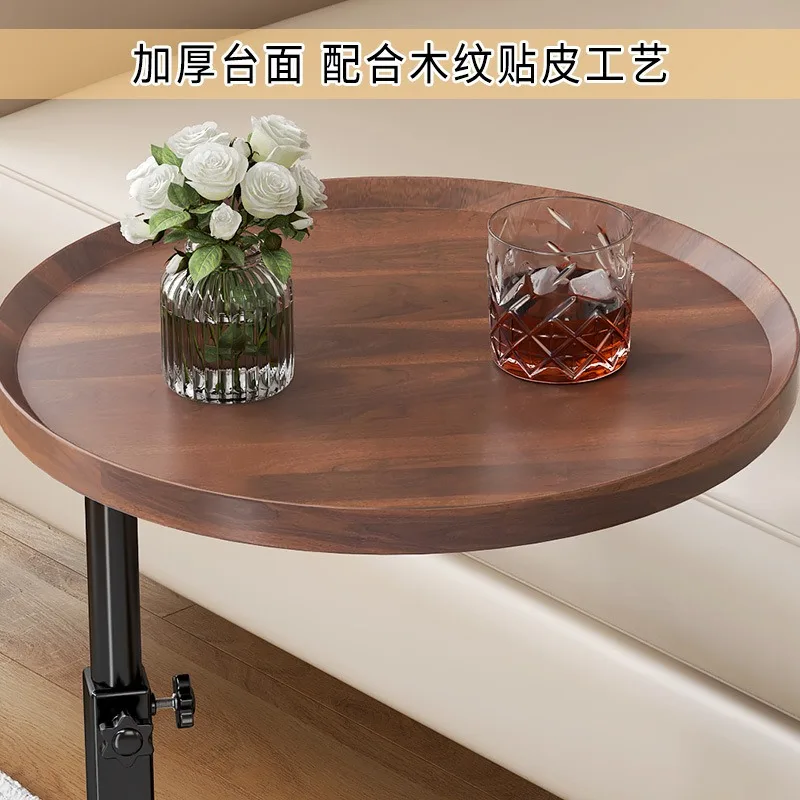 Side Table for Living Room, Mobile Coffee Table, C-shaped Sofa Side Cabinet, Simple Small Square Table, Bedroom Bedside Table