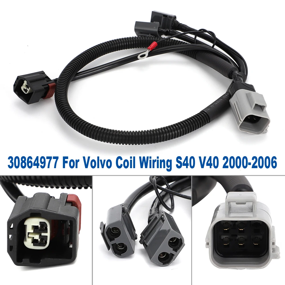 New For Volvo Coil Wiring S40 V40 2000-2006 Car Front Parts 30864977 Wiring Harness