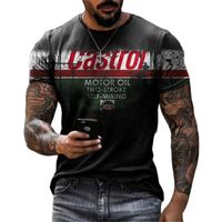 2023 Men's T-shirts 3d Retro Printed Short Sleeve Tops Vintage Oil T Shirt For Mens Motorcycle T-shirt Casual Oversized Tees
