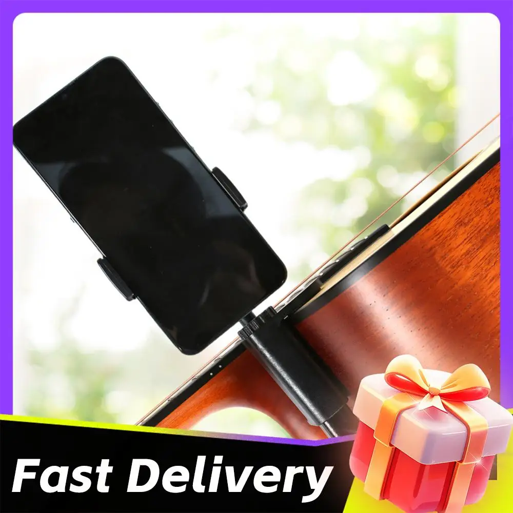 

Держатель для телефона в виде гитары, регулируемая подставка для телефона, многофункциональная подставка для гитары, подставка для микрофонов/смартфонов